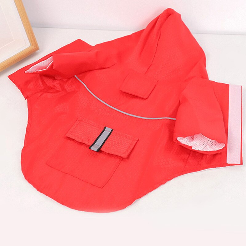 S-XL Animale de companie Haine pentru câini Mantale de ploaie cu glugă Bandă reflectorizante pentru câini Haină de ploaie Jachete impermeabile Îmbrăcăminte respirabilă în aer liber pentru căței
