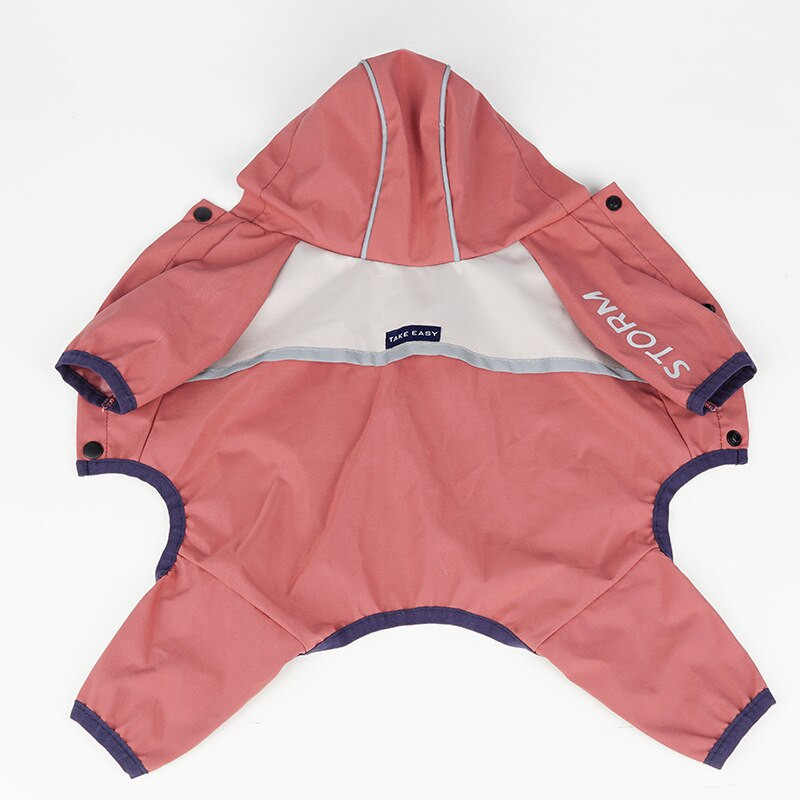 PSM uued koerariided veekindlad mütsiga kombinesooniga helkur Suvine vihmamantel väikestele koertele Tarvikud lemmikloomade vihmamantel õues