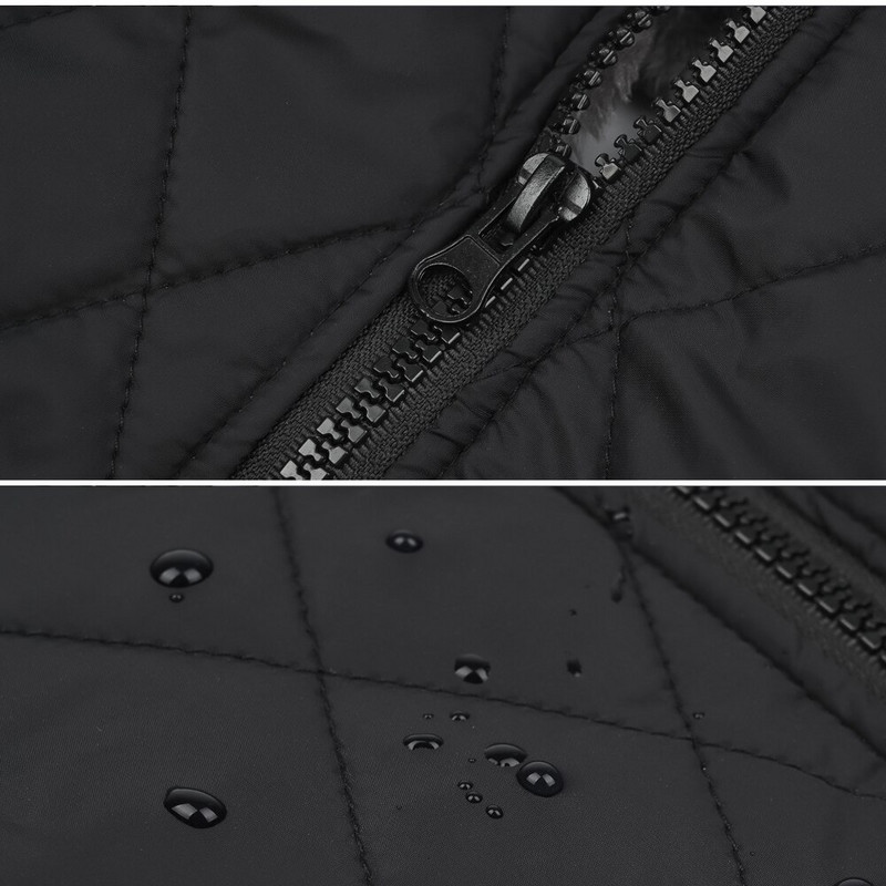 Őszi téli kisállat vastagított mellény kutya vízálló meleg pamut mellény kültéri fényvisszaverő csíkos biztonsági öv cipzáros kutyakabát