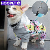 Αδιάβροχο HOOPET Corgi τετράποδο αδιάβροχο all-inclusive καλοκαιρινό Teddy Μικρό μεσαίου μεγέθους σκύλος Pet Traction Dog Ειδικά ρούχα
