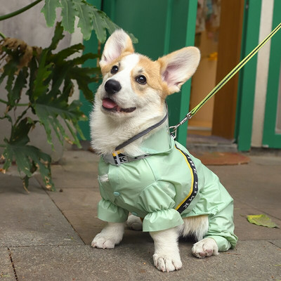 Αδιάβροχο HOOPET Corgi τετράποδο αδιάβροχο all-inclusive καλοκαιρινό Teddy Μικρό μεσαίου μεγέθους σκύλος Pet Traction Dog Ειδικά ρούχα