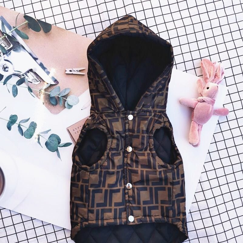 INS rudens žiemos naminių gyvūnėlių medvilninė liemenė Nauja meškiukas bichonas šnauceris prancūzų buldogas katė sustorėjęs šunų medvilninis paltas dizaineris pūkinė striukė