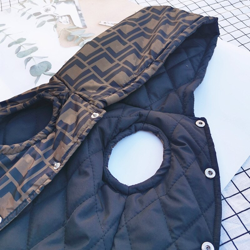 INS rudens žiemos naminių gyvūnėlių medvilninė liemenė Nauja meškiukas bichonas šnauceris prancūzų buldogas katė sustorėjęs šunų medvilninis paltas dizaineris pūkinė striukė