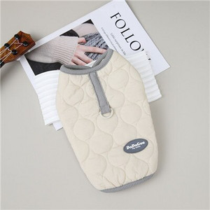 Šilti šunų drabužiai Žieminiai užtrauktuku dekoruoti šunų pūkinė striukė mažiems vidutiniams šunims Jorkšyro terjeras šuniuko liemenė Drabužiai naminių gyvūnėlių aprangos kailis