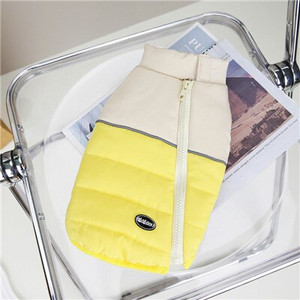 Šilti šunų drabužiai Žieminiai užtrauktuku dekoruoti šunų pūkinė striukė mažiems vidutiniams šunims Jorkšyro terjeras šuniuko liemenė Drabužiai naminių gyvūnėlių aprangos kailis