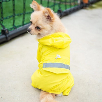 Αδιάβροχο σκύλου ανακλαστικές φόρμες για κατοικίδια αδιάβροχο αδιάβροχο κοστούμι φορμάκι μπουφάν Maltese Shih Tzu York Dog Puppy Rain παλτό