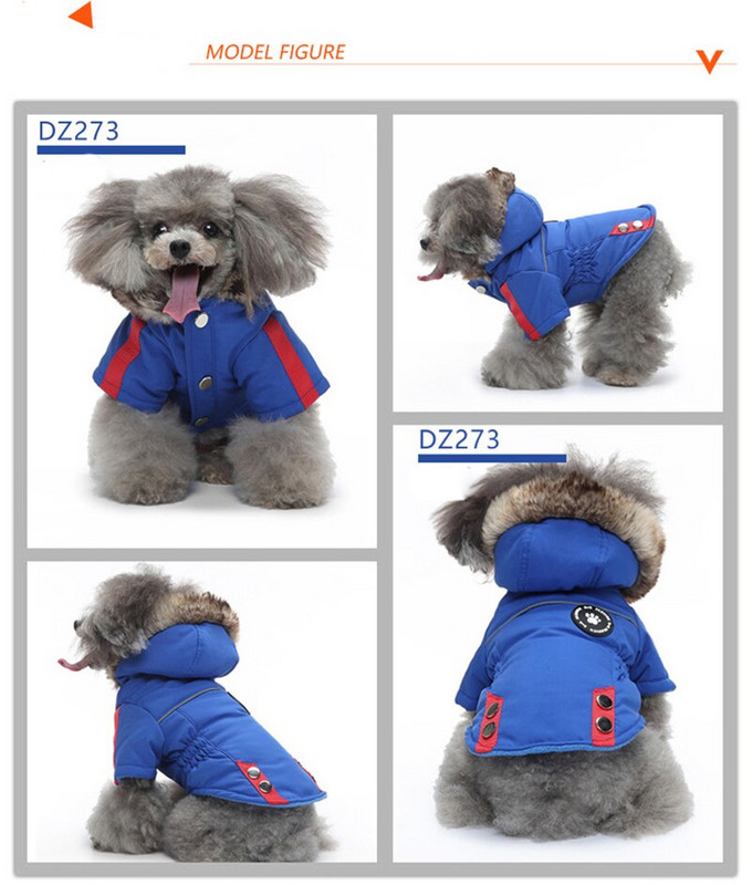 Žieminiai naminiai šunys medvilniniai drabužiai krūtinės užtrauktukas Thoracodorsal šilta kepurė Striukė Storesnis paltas Kišenė Kostiumas puolimui Laisvalaikio šuniuko drabužiai