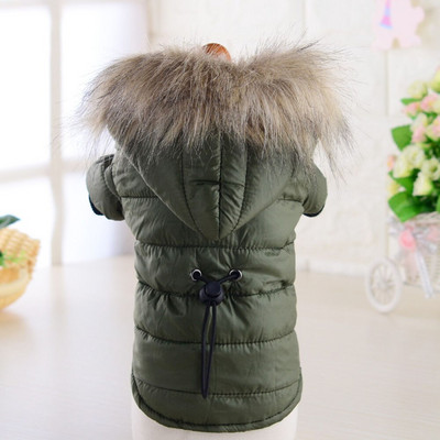 Cat Dog Doggie Down Jacket Hoodie Coat Дрехи за домашни любимци Топли дрехи за малко куче Зимно ветроустойчиво водоустойчиво кученце палто с качулка