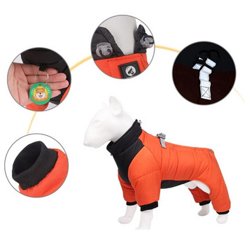 Χειμερινά παλτά σκυλιών Ανακλαστικό λουράκι αντιανεμικό για σκύλους Snowsuit για σκύλους Σαλόνι για σκύλους Doggie Puppy Outfit Dropshipping