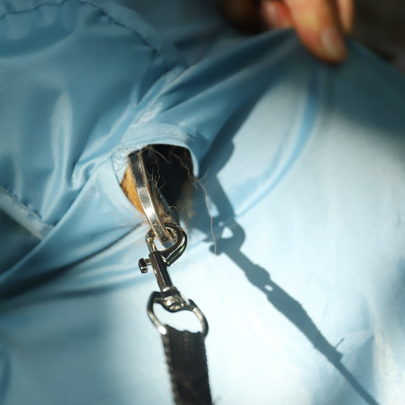 HOOPET Big Dog lietpaltis su uodega Kombinezonas lietpaltis dideliems šunims su šviesą atspindinčiomis juostelėmis Tow Hole Labrador vandeniui atspari striukė