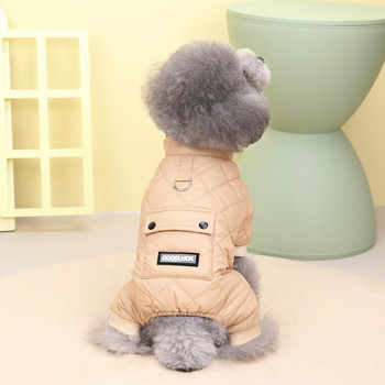 Ρούχα για σκύλους κατοικίδιων ζώων Χειμερινό παλτό αδιάβροχο, ανθεκτικό στο χιόνι Ζεστό μακρυμάνικο βαμβακερό μπουφάν 2022 Νέο μπουφάν για κουτάβι μόδας casual πουπουλένια