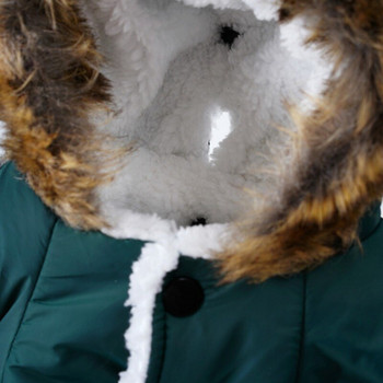 Σκύλος Φθινοπωρινά/Χειμωνιάτικα Ρούχα Pet Hoodie με δίποδο βελούδινο μπουφάν Ζεστό παλτό με σχοινί έλξης Ανακλαστικό ριγέ παλτό Βολικό ρυμουλκούμενο