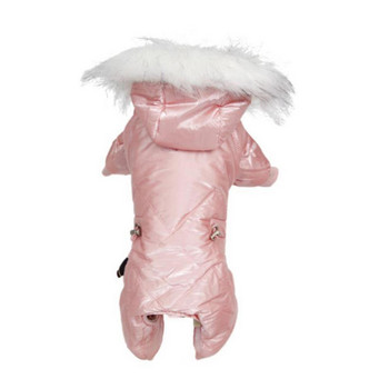 Χειμερινά ρούχα για σκύλους για κατοικίδια Σούπερ ζεστό μπουφάν Μικρό μπουφάν για σκύλους Ρυθμιζόμενο παλτό με κουκούλα Σκύλος Χειμερινά ρούχα για κουτάβια