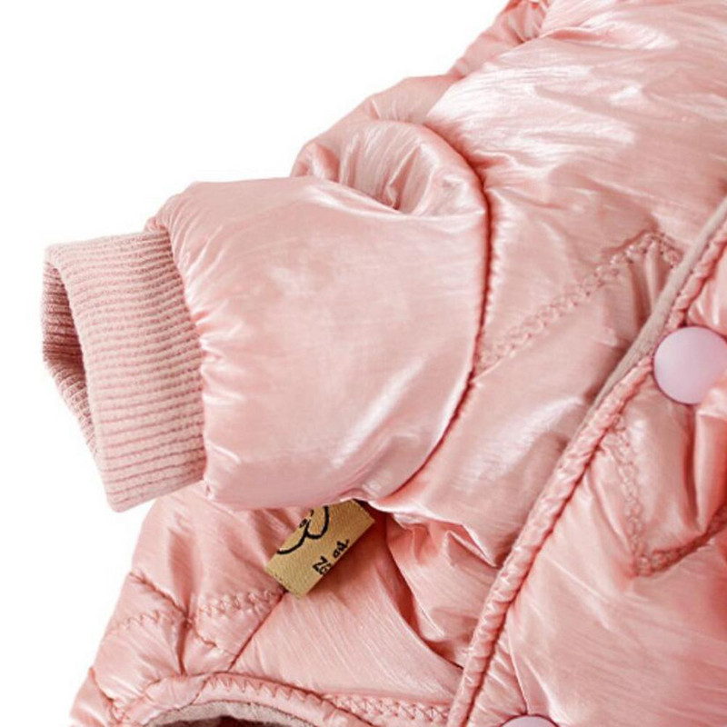 Χειμερινά ρούχα για σκύλους για κατοικίδια Σούπερ ζεστό μπουφάν Μικρό μπουφάν για σκύλους Ρυθμιζόμενο παλτό με κουκούλα Σκύλος Χειμερινά ρούχα για κουτάβια