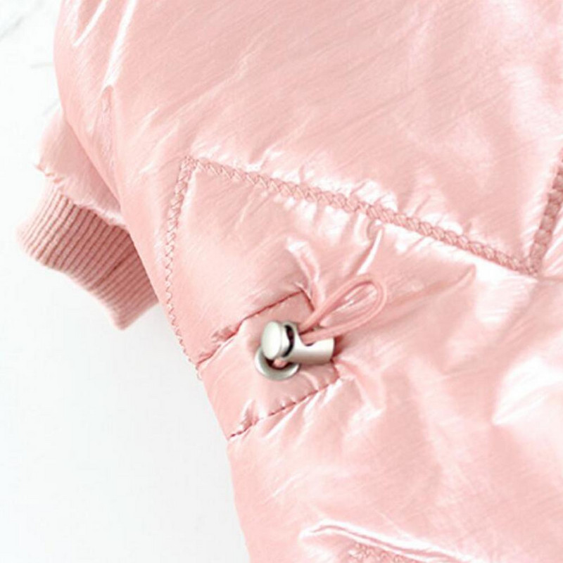 Χειμερινά ρούχα για σκύλους για κατοικίδια Σούπερ ζεστό μπουφάν Μικρό μπουφάν για σκύλους Ρυθμιζόμενο παλτό με κουκούλα Σκύλος Χειμερινά ρούχα για κουτάβια