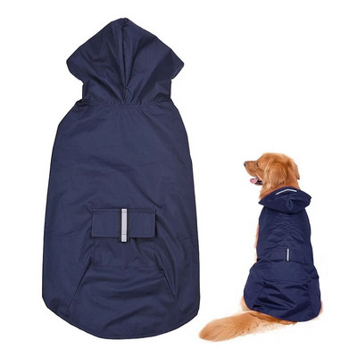 Dog Raincoat Reflective Dogs Rain Coat For Small Large Dogs Waterproof Clothes Golden Retriever Labrador Rain Cape Pet Products