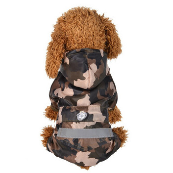 Αδιάβροχο σκύλου Puppy Rain Coat με αντανακλαστική κουκούλα Αδιάβροχα ρούχα σκύλου Μαλακά αναπνέοντα κατοικίδια γάτα Μικρά σκυλιά Rainwear XS - 2XL