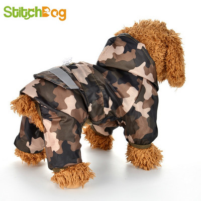 Αδιάβροχο σκύλου Puppy Rain Coat με αντανακλαστική κουκούλα Αδιάβροχα ρούχα σκύλου Μαλακά αναπνέοντα κατοικίδια γάτα Μικρά σκυλιά Rainwear XS - 2XL