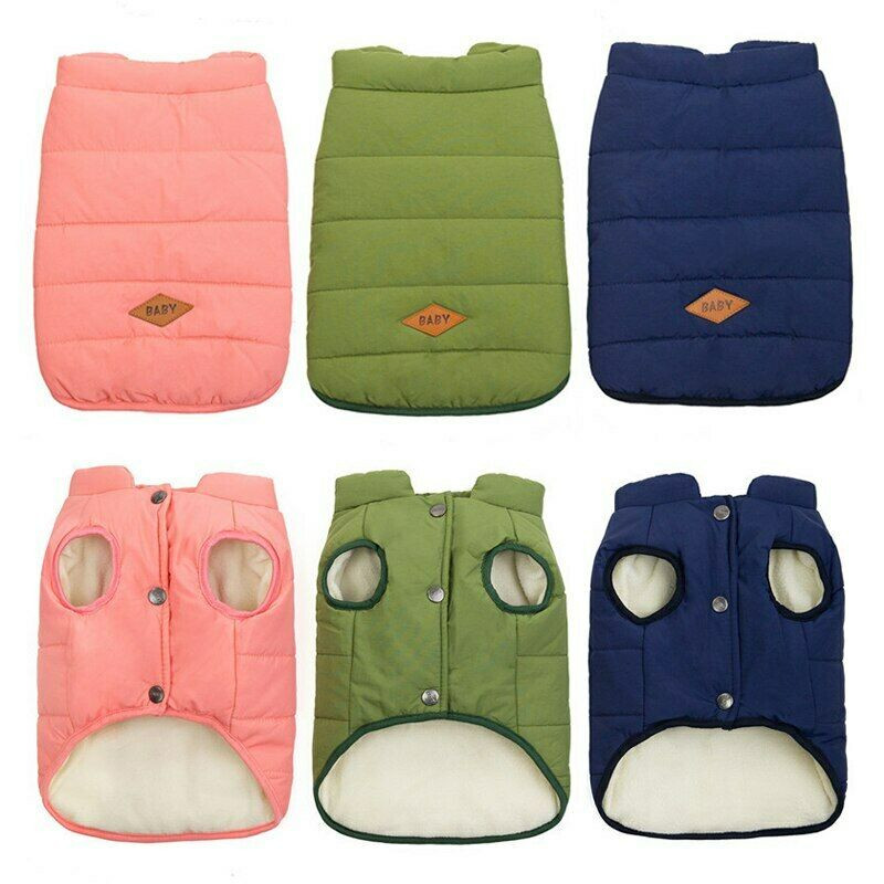 Lemmikloomakoerte riided Pitbull Mops Shar Pei Sügis- ja talveriided Pitbull puuvillane vest