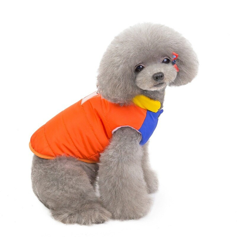 Зимно топло облекло за домашни любимци, зимно палто за кучета, консумативи за есенно и зимно облекло, памучна жилетка за малки и средни кученца