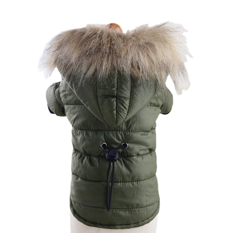 Drabužiai naminiams gyvūnėliams šunims, šunų drabužiai mažiems šunims Dviejų kojų dygsniuotas medvilninis audinys, rudens ir žiemos naminių gyvūnėlių pūkinė striukė Dygsniuota medvilninė striukė