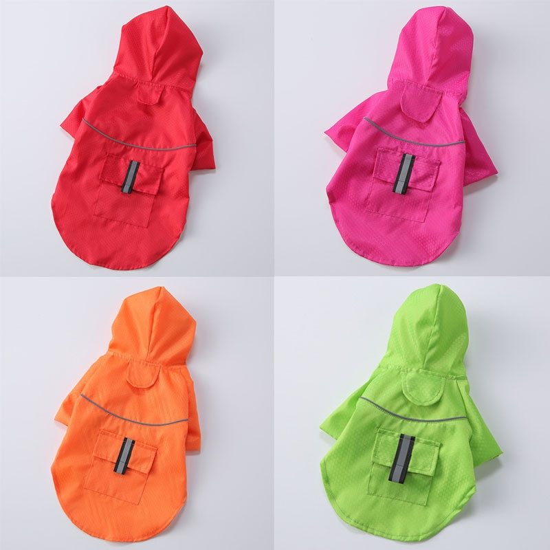 S-XL Kūrybiškumas Naminiai gyvūnai Drabužiai su gobtuvu Lietaus paltai Šviesą atspindinčios juostelės Šunims Lietaus paltai Neperšlampami lauke Kvėpuojantys tinkliniai striukės