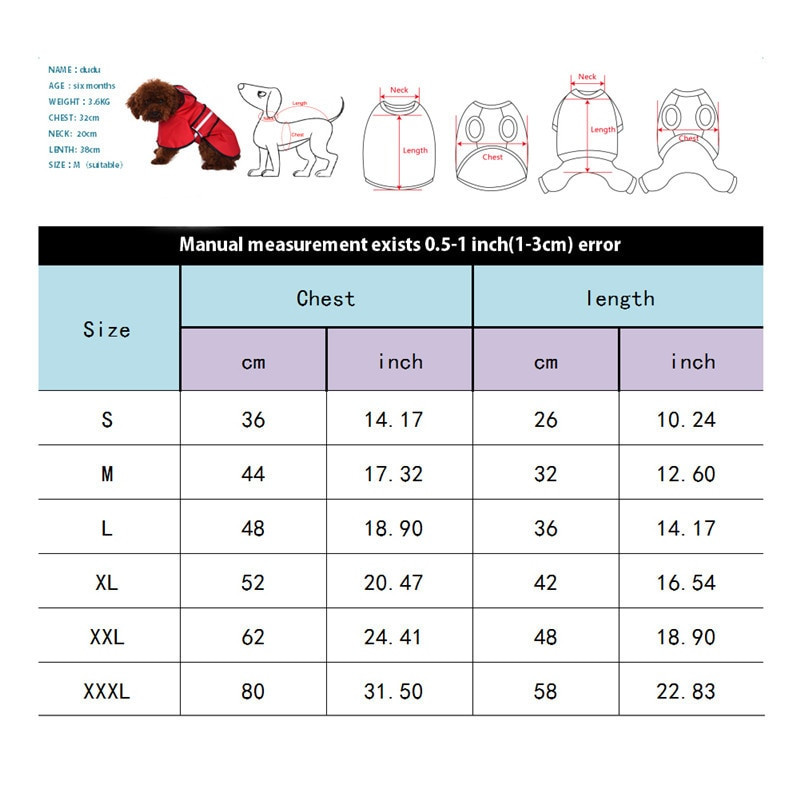 Pelernă de ploaie pentru câini pentru animale de companie Hanocă reflectorizată Jachetă de ploaie impermeabilă Salopetă haină pentru câini mici și mari Cățeluș S/M/L/XL/XXL
