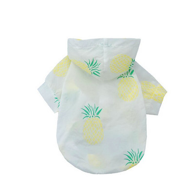 Pelernă de ploaie pentru câini Îmbrăcăminte rezistentă la soare Hanorac de protecție solară de vară Haine pentru câini de talie mică Poncho imprimat pentru animale de companie mici, mijlocii, cățeluș, pisică