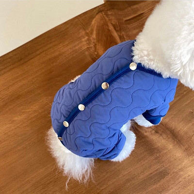Модно топло зимно памучно копче Дрехи за домашни кучета Топли удебелени котки Кучета Яке Бишон Теди Дрехи Стоки за домашни любимци Аксесоари