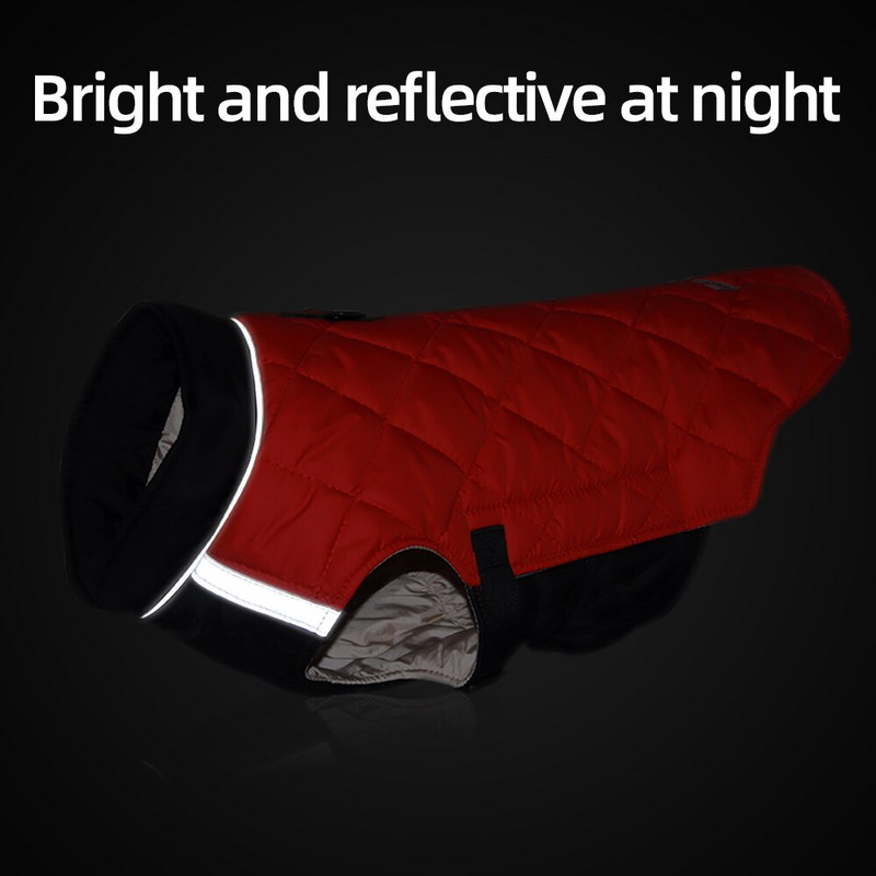 Uus sügis- ja talvine lemmiklooma helkur soe puuvillane jope tuulekindel lemmiklooma karv paksendatud koera riided prantsuse buldogi riided