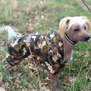 Fashion Dog Raincoat Αδιάβροχο για κουτάβι Pet Dog Rain Coat με κουκούλα αντανακλαστικό παλτό βροχής Κοστούμια για σκύλους κατοικίδιων ζώων Ρούχα καμουφλάζ
