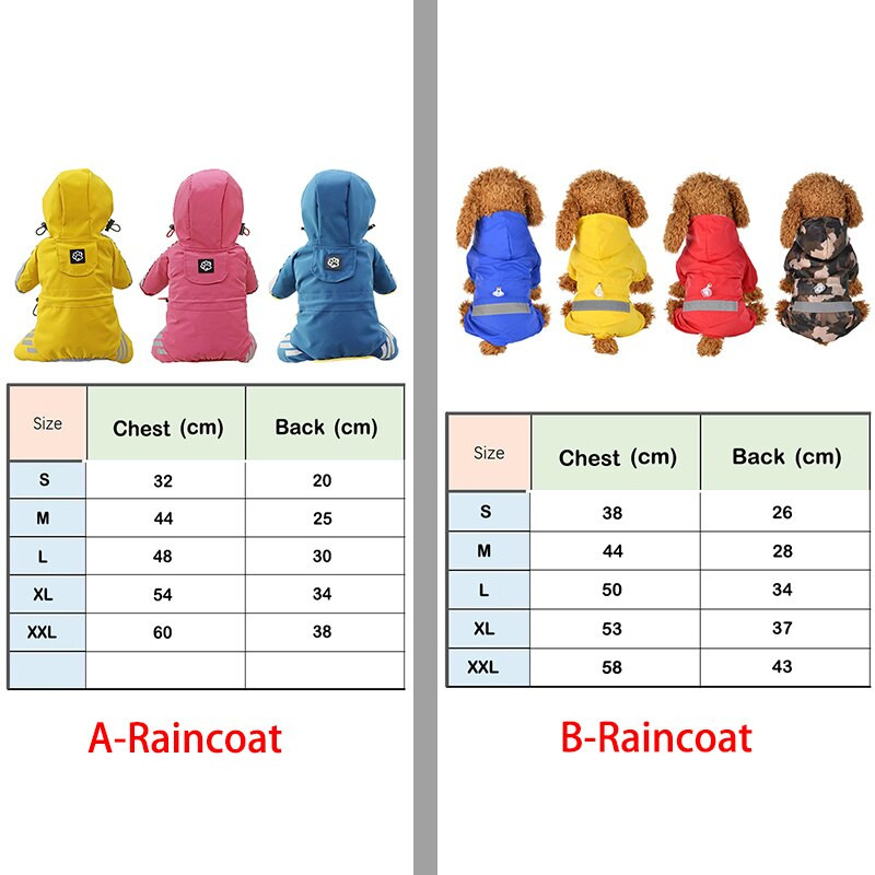 Atsparus vandeniui šunų lietpaltis kombinezonas Drabužiai šunims nuo lietaus striukė šuniuko apranga Jorkšyro čihuahua naminių gyvūnėlių drabužiai mažiems vidutinio dydžio šunims