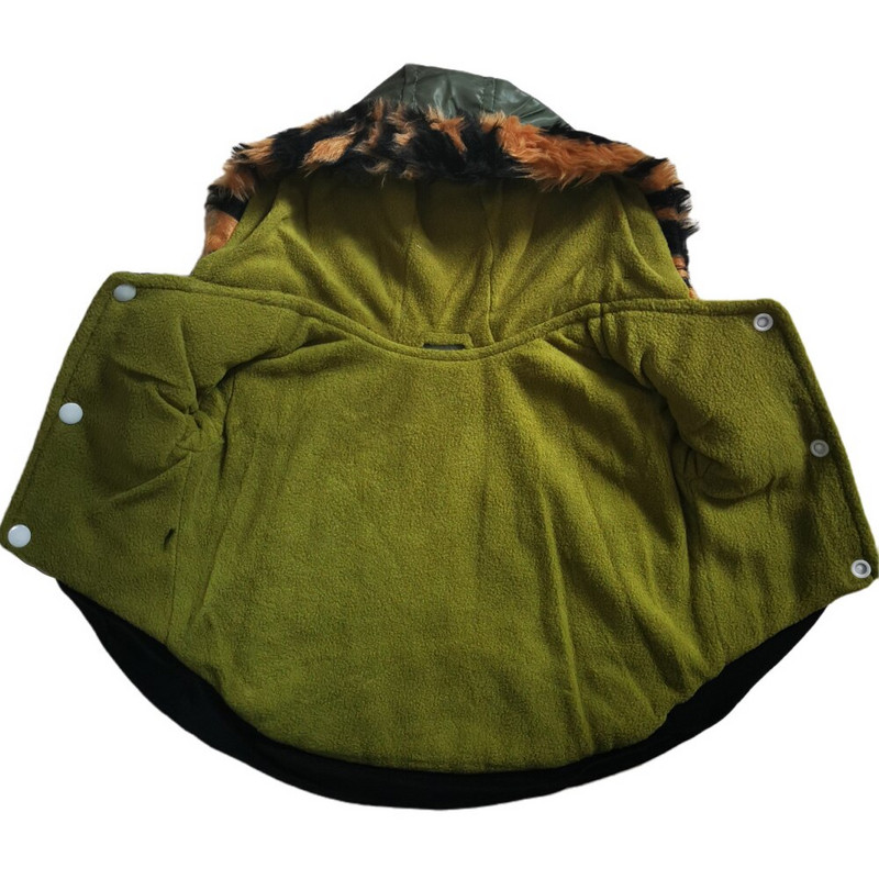 Νέα Βαμβακερά ρούχα με κουκούλα για σκύλους για χειμερινά κατοικίδια Ρούχα για σκύλους Keep ζεστά ρούχα για σκύλους Χειμερινό παλτό Ρούχα σκυλιών για μικρά σκυλιά Ρούχα για κουτάβια