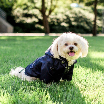 Αδιάβροχο αδιάβροχο για σκύλους Μπουφάν για κατοικίδια Μπουλντόγκ Windbreaker Poodle Pug Bichon Puppy Coat Rainwear PU S-5XL Υψηλής ποιότητας Αδιάβροχο για σκύλους