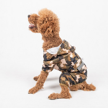 Factory Pet Dog Rain Coat Ρούχα Puppy Casual Cat Raincoat Αδιάβροχο μπουφάν εξωτερικού χώρου Αδιάβροχο Κουκούλα Ενδύματα Jumpsuit Προμήθειες για κατοικίδια