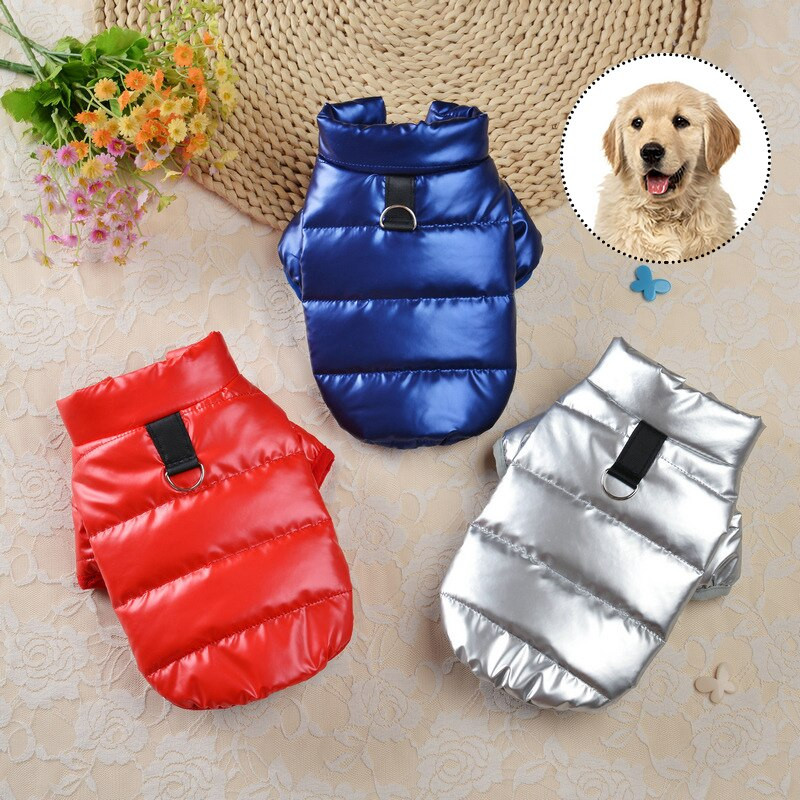 Σκύλοι αδιάβροχο μεγάλο γιλέκο σκύλου Ρούχα για μεγάλο φθινόπωρο χειμώνα Ζεστό παλτό σκυλιών για σκύλους Chihuahua Labrador