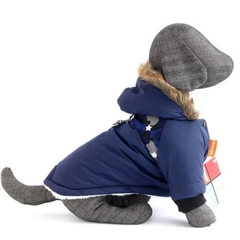 Νέα χειμωνιάτικα ρούχα Ζεστά βαμβακερά μπουφάν για σκύλους Pet Dogs Στολή με κουκούλα Παλτό για κατοικίδια Πιο χοντρό μπουφάν για Teddy Bichon Pet Products Coat