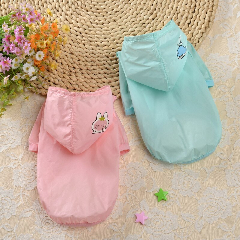 Îmbrăcăminte pentru animale de companie Îmbrăcăminte rezistentă la soare pentru câini Hanorac ultra-subțire de protecție solară Haine pentru câini Poncho drăguț pentru pisici mici și mijlocii