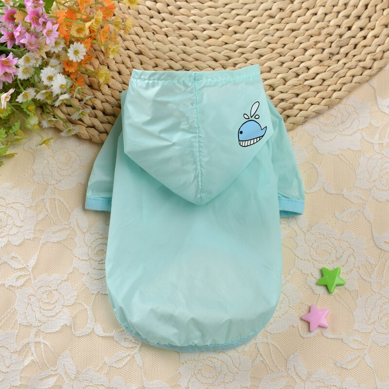 Îmbrăcăminte pentru animale de companie Îmbrăcăminte rezistentă la soare pentru câini Hanorac ultra-subțire de protecție solară Haine pentru câini Poncho drăguț pentru pisici mici și mijlocii