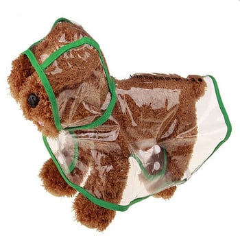 Αδιάβροχο και μοντέρνο PU διαφανές μαλακό αδιάβροχο για κατοικίδια Μικρό και μεσαίο σκύλο με δύο πόδια σκύλο New Cat Raincoat