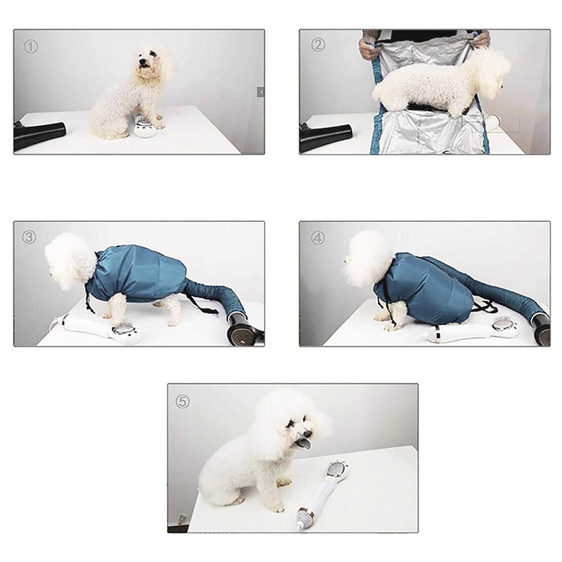 Koerakuivati Lemmiklooma koera fööni kast Fast Lihtne puhur Professionaalne tööriist Juuksed Lemmiklooma madala müratasemega pahvi ja ebeme vanni hooldamise tarvikud