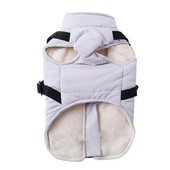 Koerte talvejope Reguleeritav termiline koerte mantlid väikestele koertele Väike koeramantel talvekoera riided Soe koera lumekostüüm rind ja selg