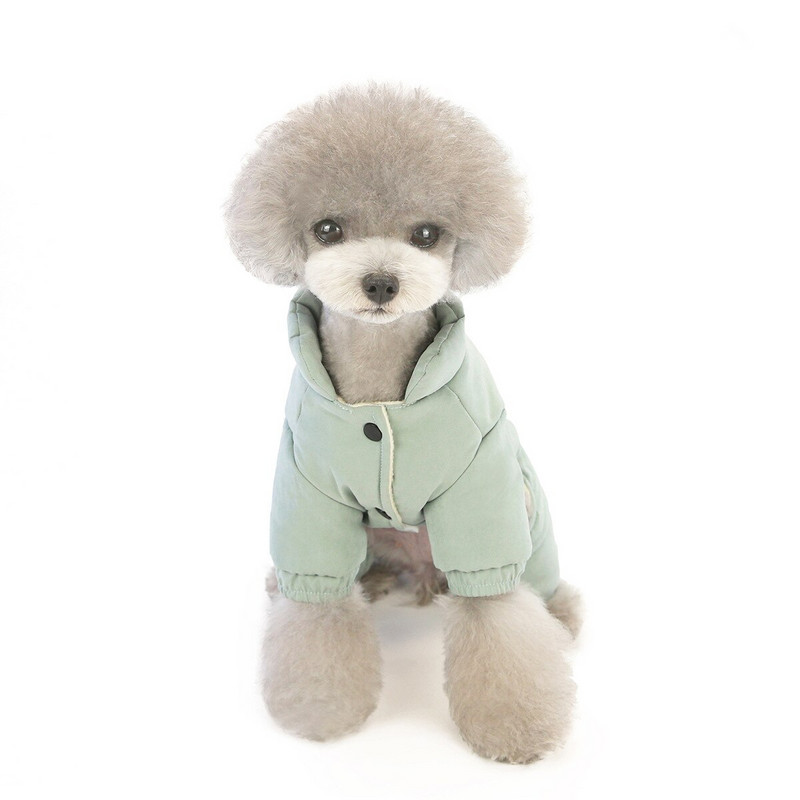 Зимни нови дрехи за кучета Ежедневни четирикраки дрехи с памучна подплата Дрехи за домашни любимци Зимно памучно палто за домашни кучета Дебело подплатено яке