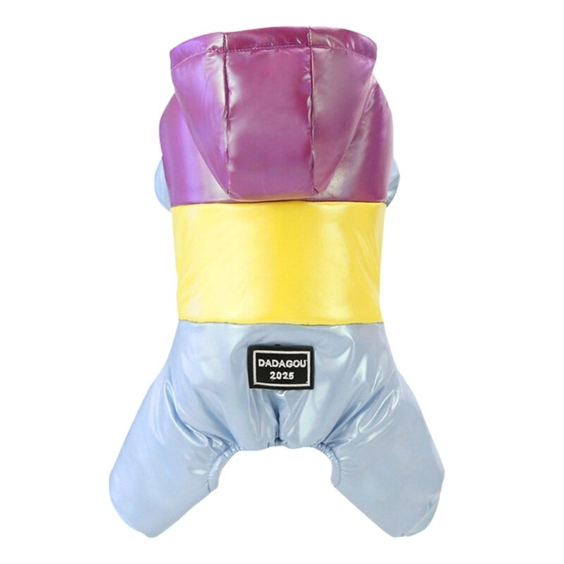 Žieminiai šunų drabužiai Šunų pūkiniai šunų kombinezonai Žieminis paltas Neperšlampamas šunų paltas su gobtuvu Šunų drabužiai