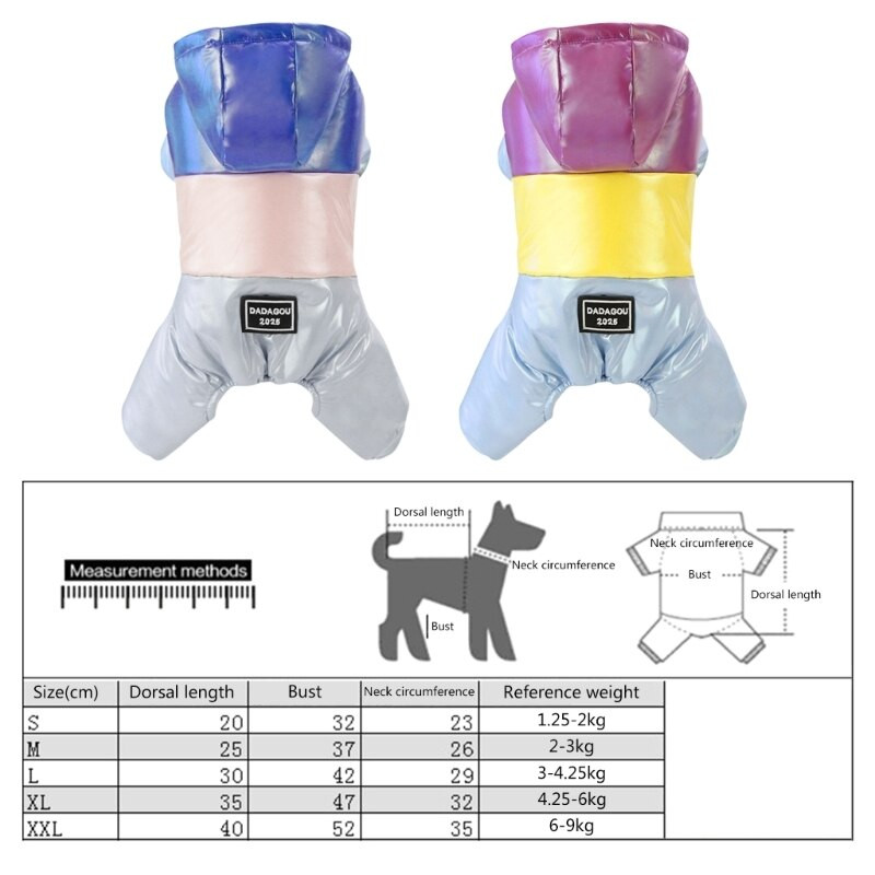 Žieminiai šunų drabužiai Šunų pūkiniai šunų kombinezonai Žieminis paltas Neperšlampamas šunų paltas su gobtuvu Šunų drabužiai