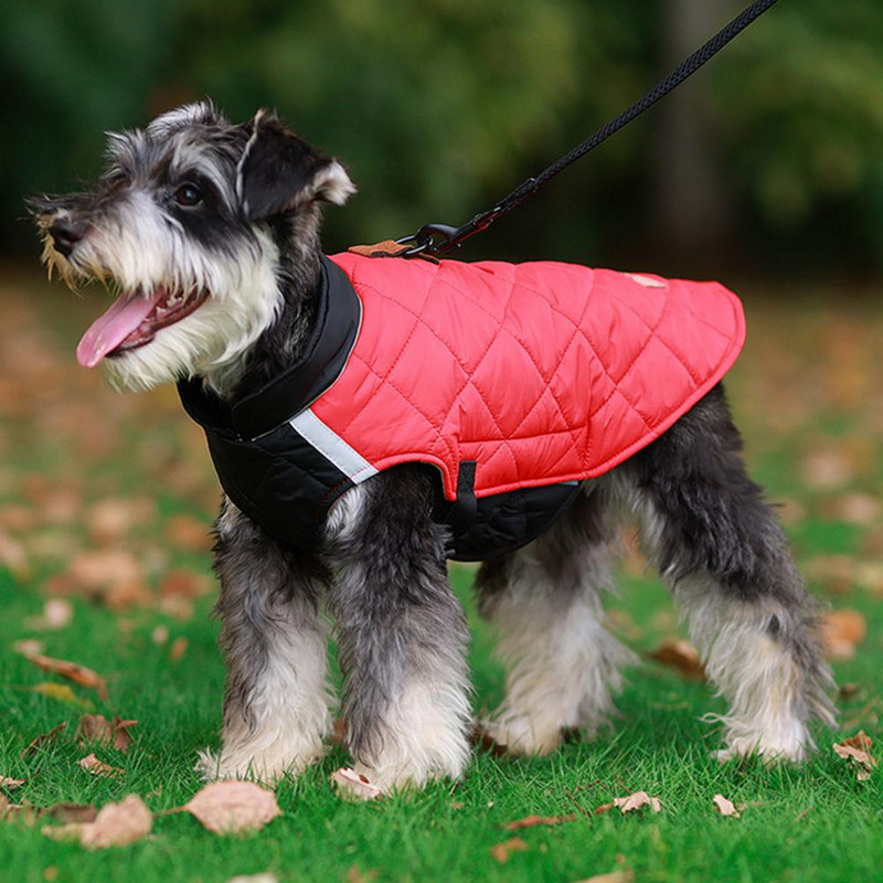 Haină utilă din bumbac pentru animale de companie Rochie confortabilă din poliester cu design reflectorizant Haine pentru animale de companie