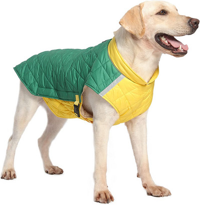 Νέο φθινοπωρινό βαμβακερό γιλέκο για κατοικίδια, αντανακλαστικό ελαφρύ και ζεστό βαμβακερά ρούχα για ζώα Βαμβακερά ρούχα για σκύλους Προμήθειες για κατοικίδια