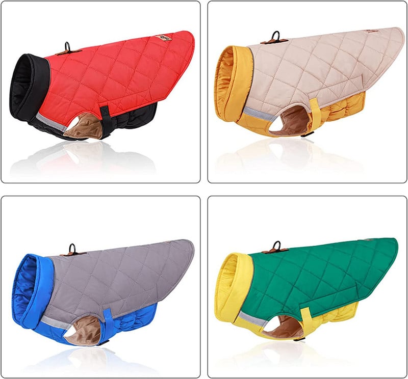 Νέο φθινοπωρινό βαμβακερό γιλέκο για κατοικίδια, αντανακλαστικό ελαφρύ και ζεστό βαμβακερά ρούχα για ζώα Βαμβακερά ρούχα για σκύλους Προμήθειες για κατοικίδια