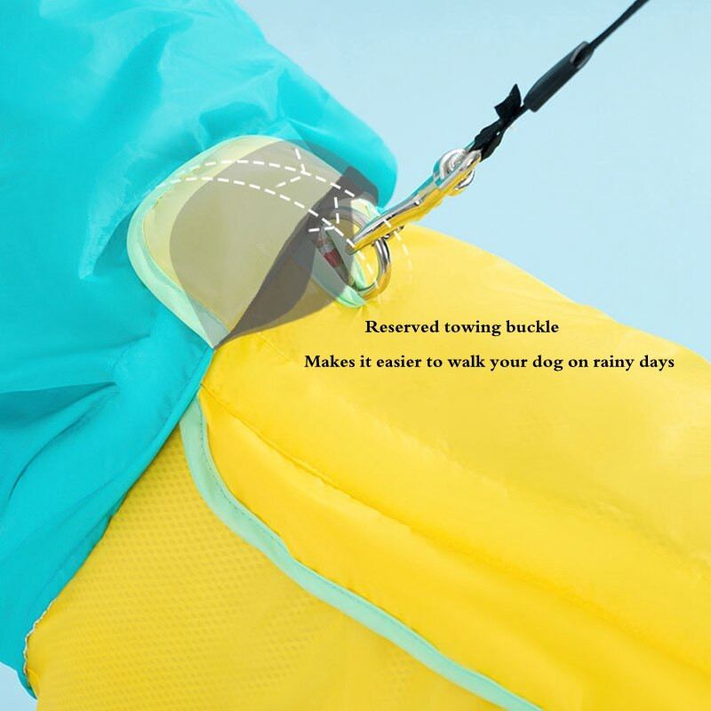 Kõik hinnas suure koera vihmamantel kõhukaitse nelja jalaga vihmakostüüm Kuldse retriiveri samojeedi husky veekindel mantel
