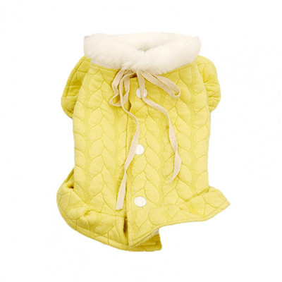 Lemmikloomariided Palus kaelarihm Vajutusnupp Kudumine Palistamine Pehme Mugav Riietus Kaitse Nahka Koera pidžaama Väike õhuke kutsikariietus